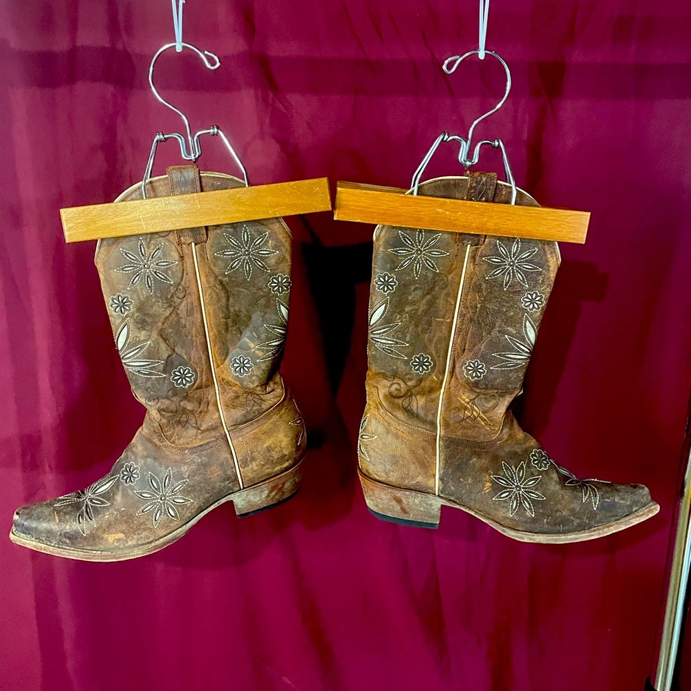 Embroidered cowboy boots